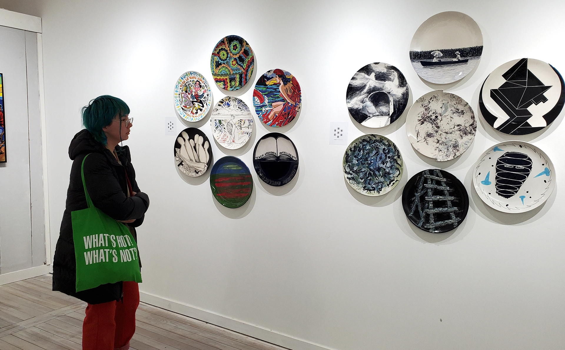 Images taken during the opening of Unlikely Assemblages, at Annex Gallery, on March 15, 2023.