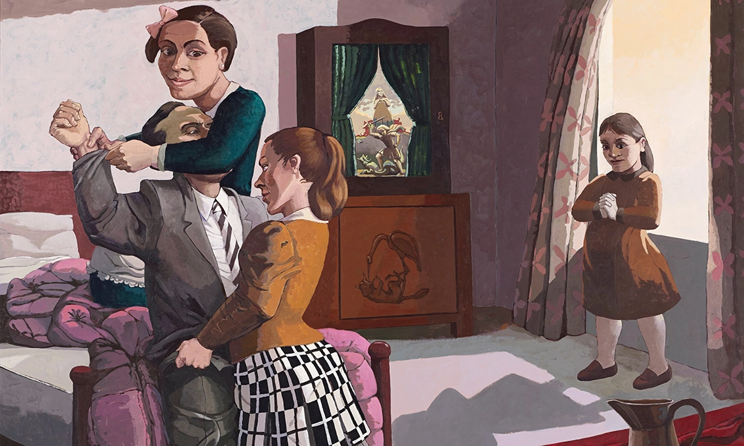 A detail from The Family, 1988 Acrylic on Paper 213.4 x 213.4 cm.  Photograph: Courtesy the artist and Victoria Miro