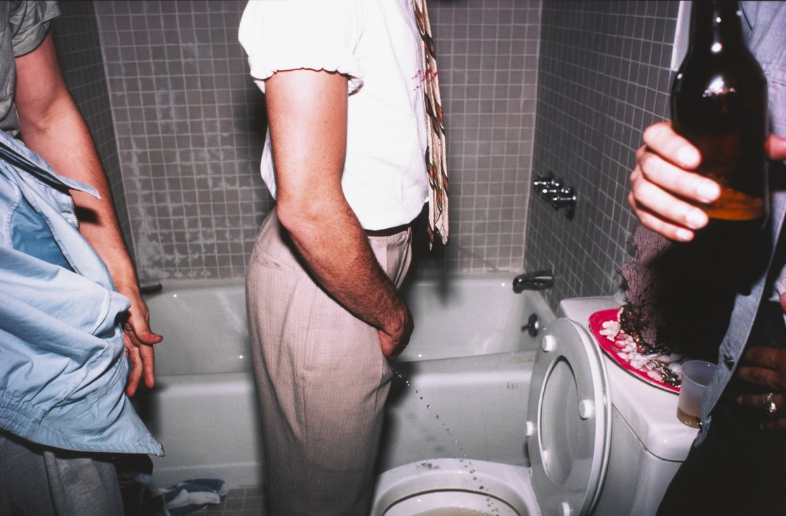 Boys pissing, New York City, 1982
