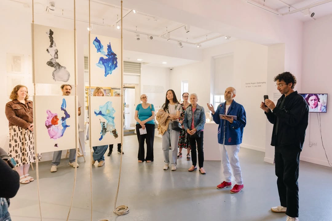 Installation view via the artist's Instagram. Courtesy of Daniel Regan.