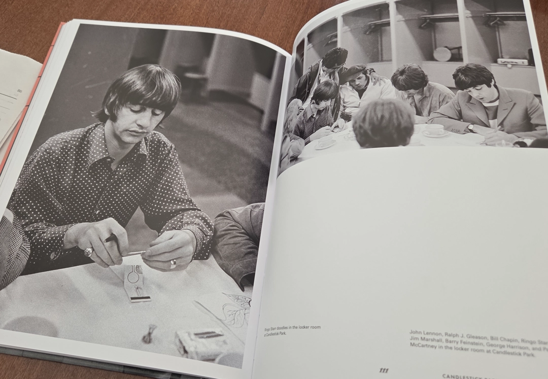 Photographs of the physical book, purchased and inscribed by its compiler, Amelia Davies.