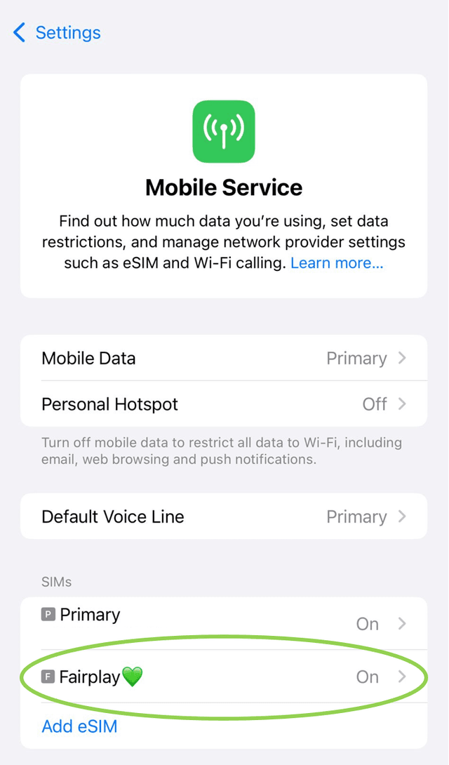 mobile app