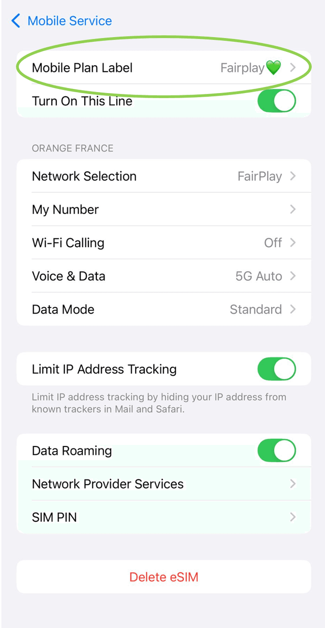mobile app