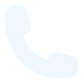 White phone handset icon on a transparent background.