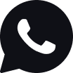 Black phone handset icon inside a speech bubble, symbolizing a call or phone conversation.