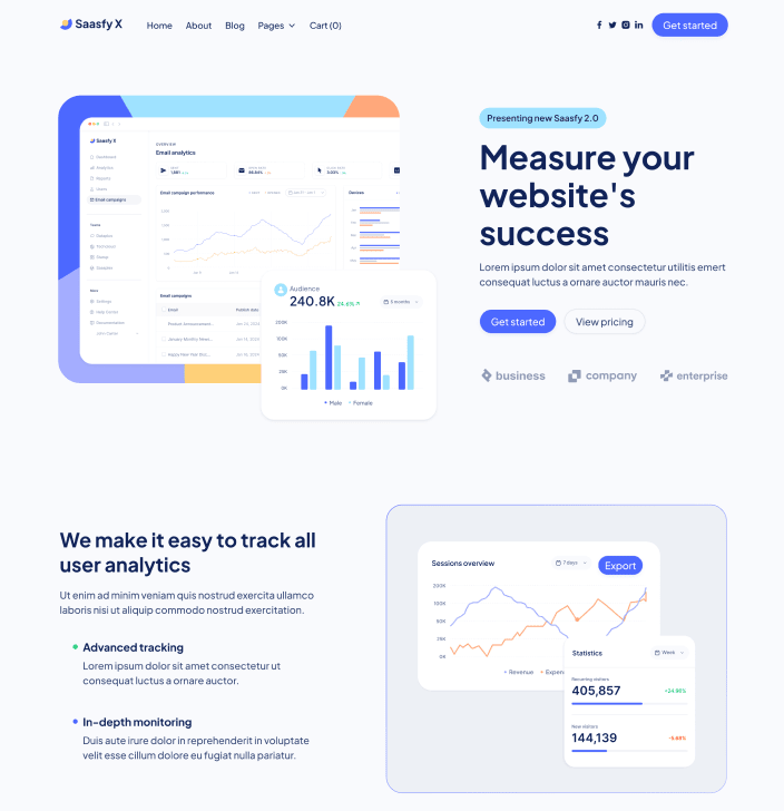 Saasfy X - Home V3 Main Page - Saasfy Saas Webflow Template