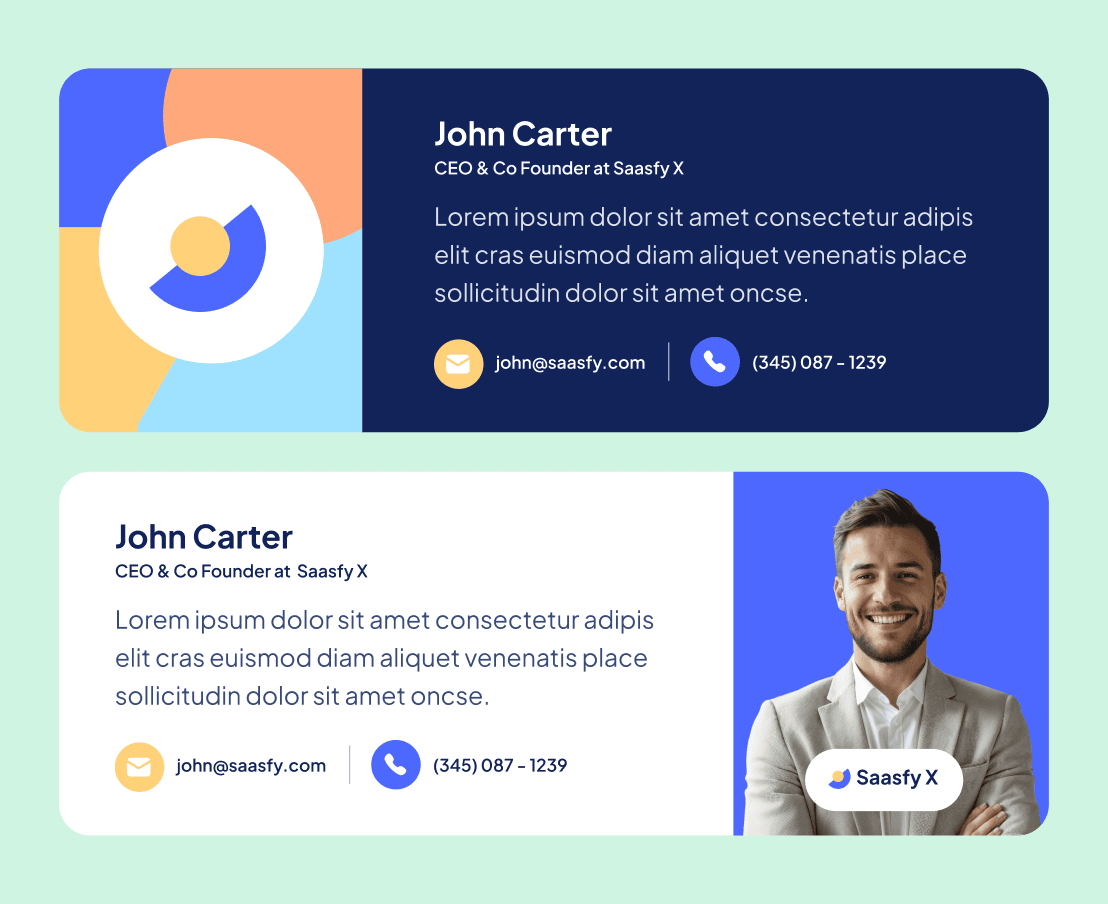 Saasfy X - Email Signature - Saasfy Saas Webflow Template