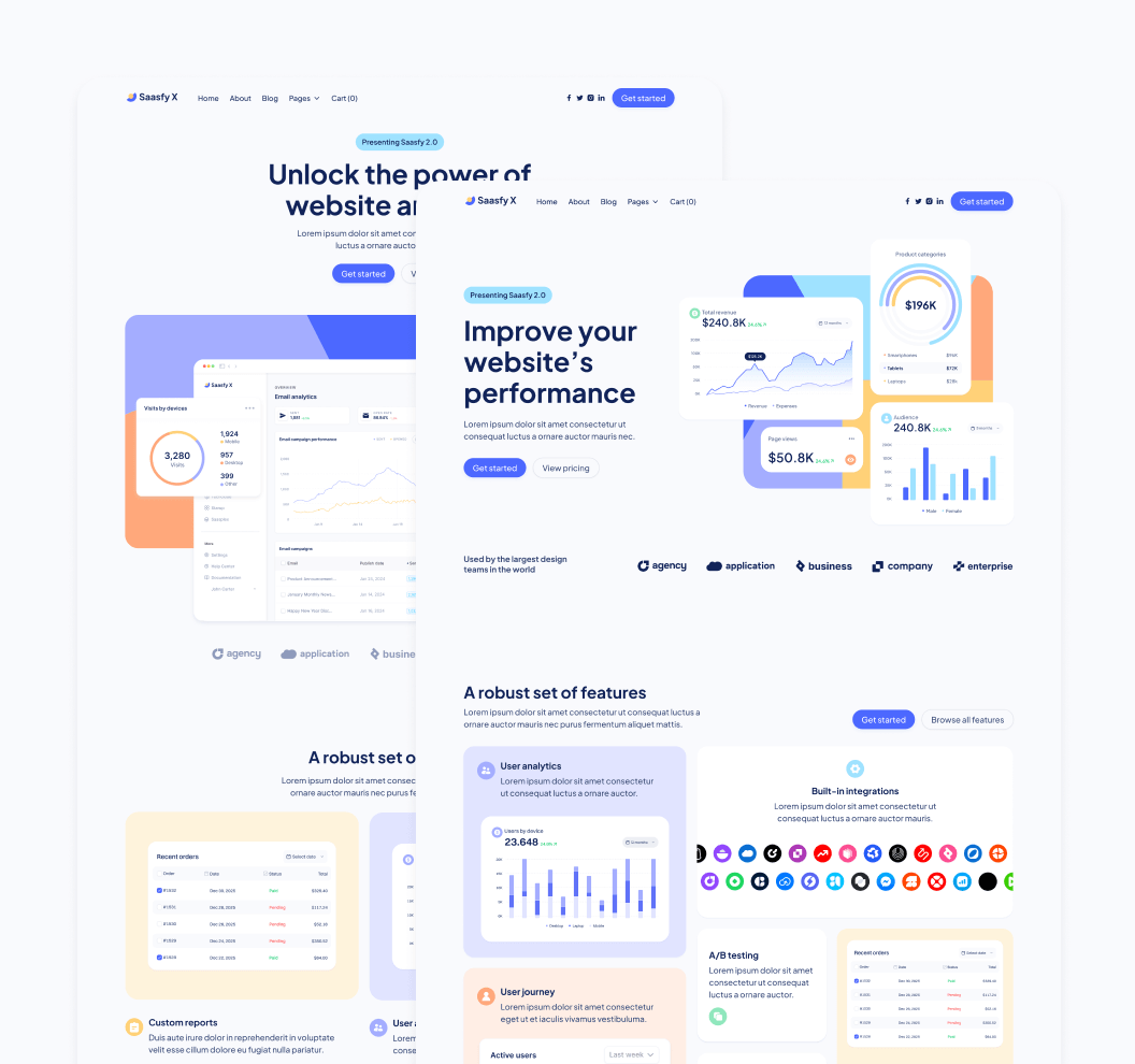 Saasfy X - 35+ Pages Included - SaaS Webflow Template