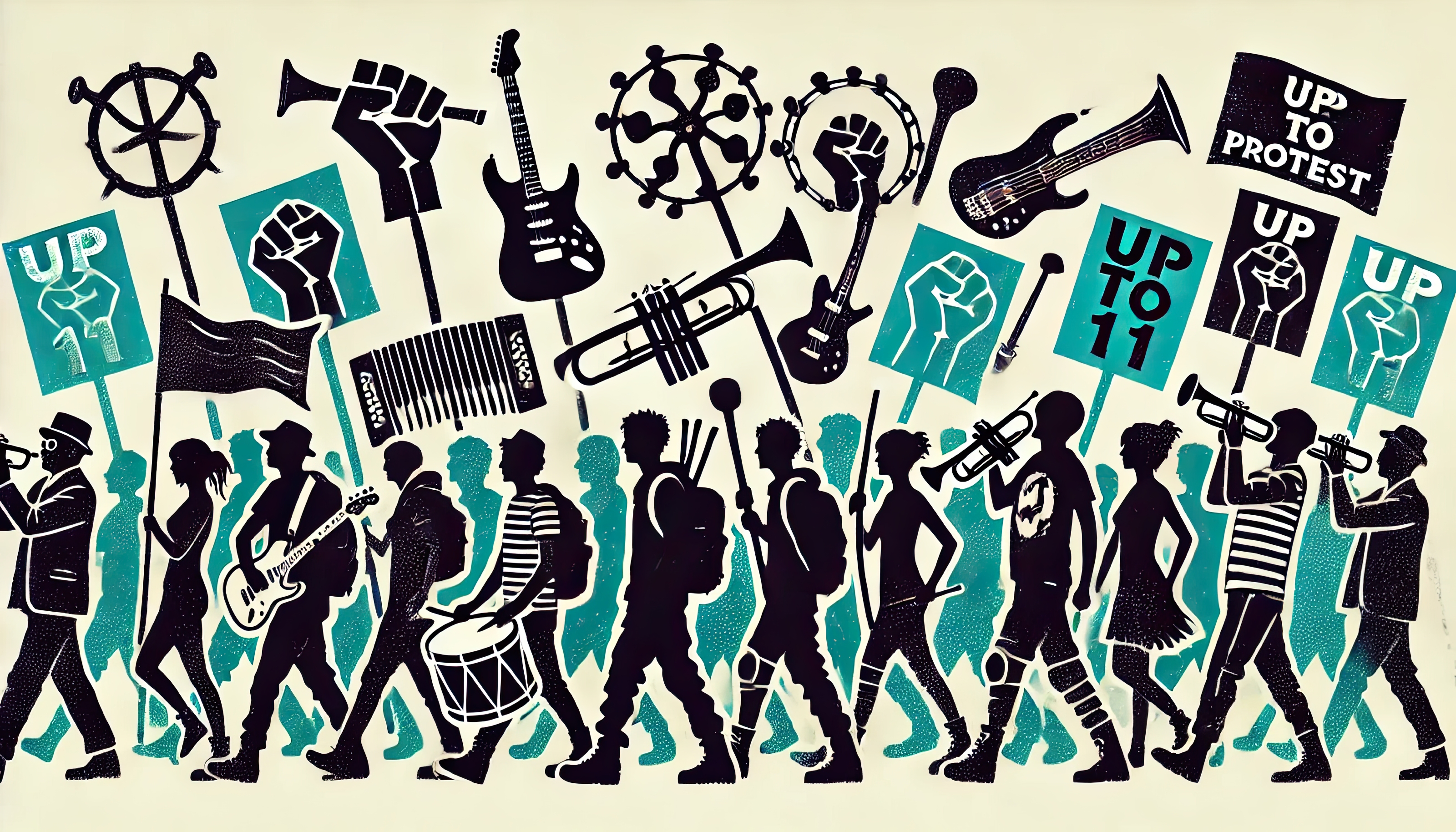 Up To Eleven marchers for music