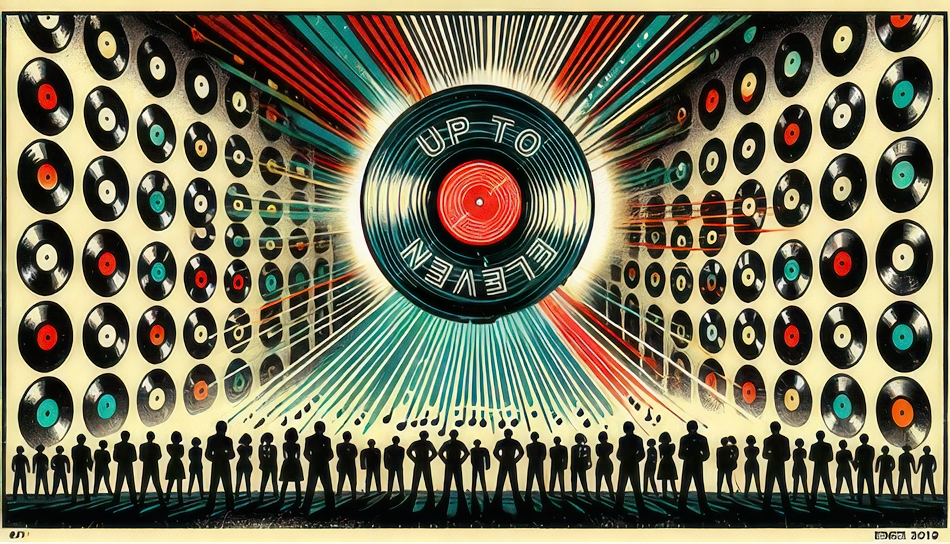 Up To Eleven collection of records and marchers