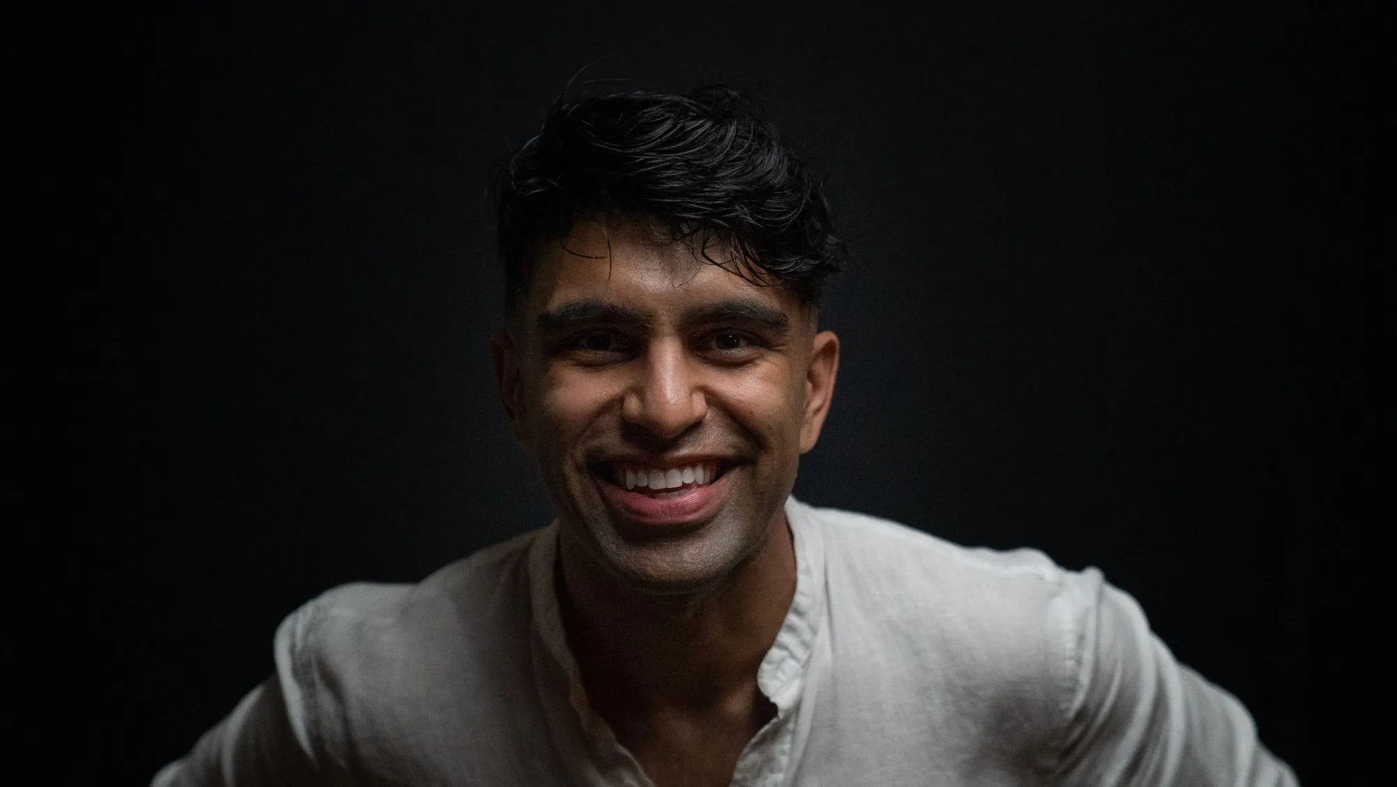 Dr.P smiling happily