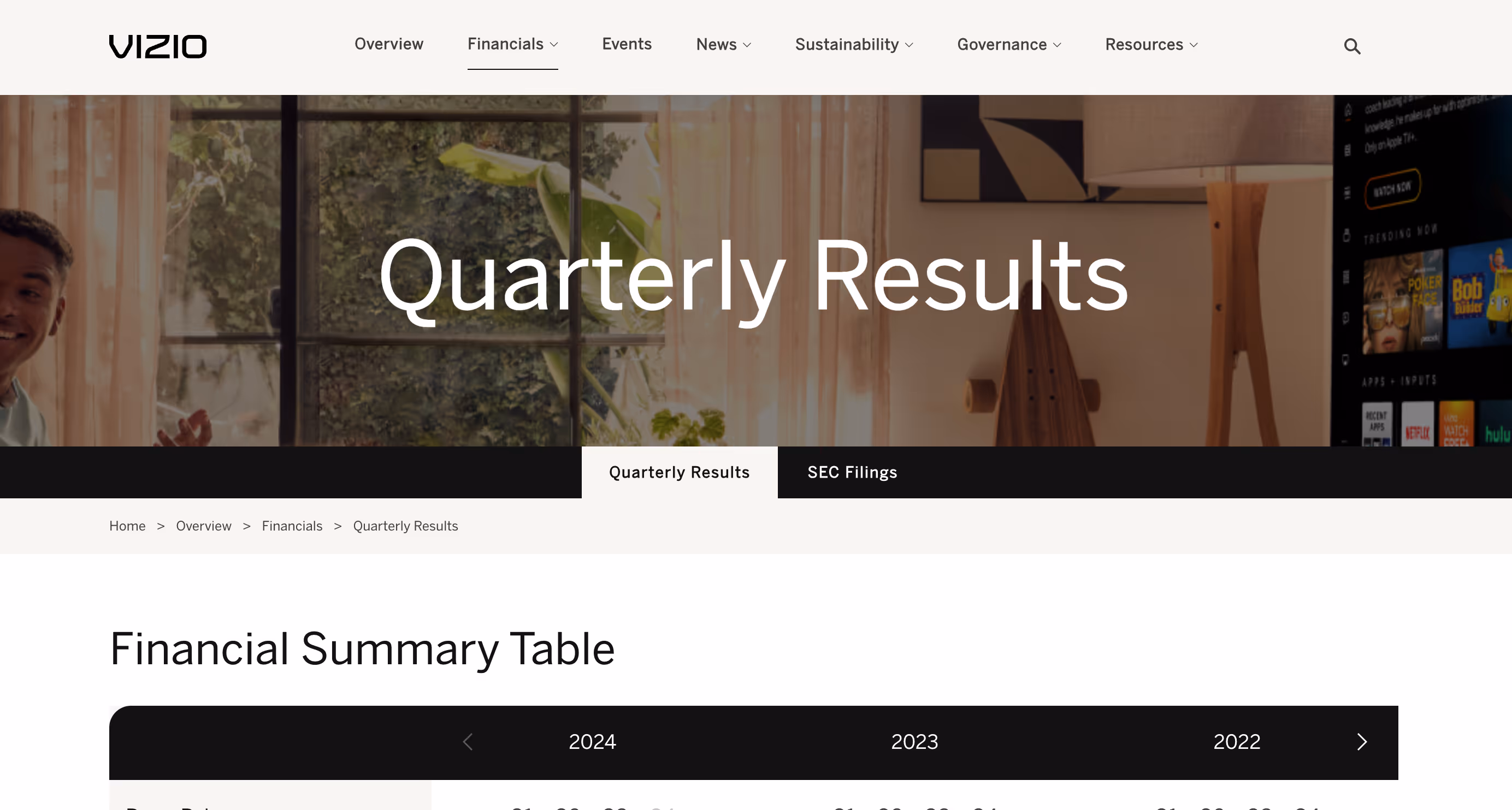 Investor relations website development