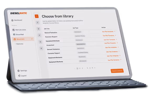 Templates in an email campaign app