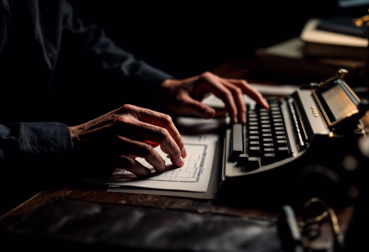 image of accountant working at desk