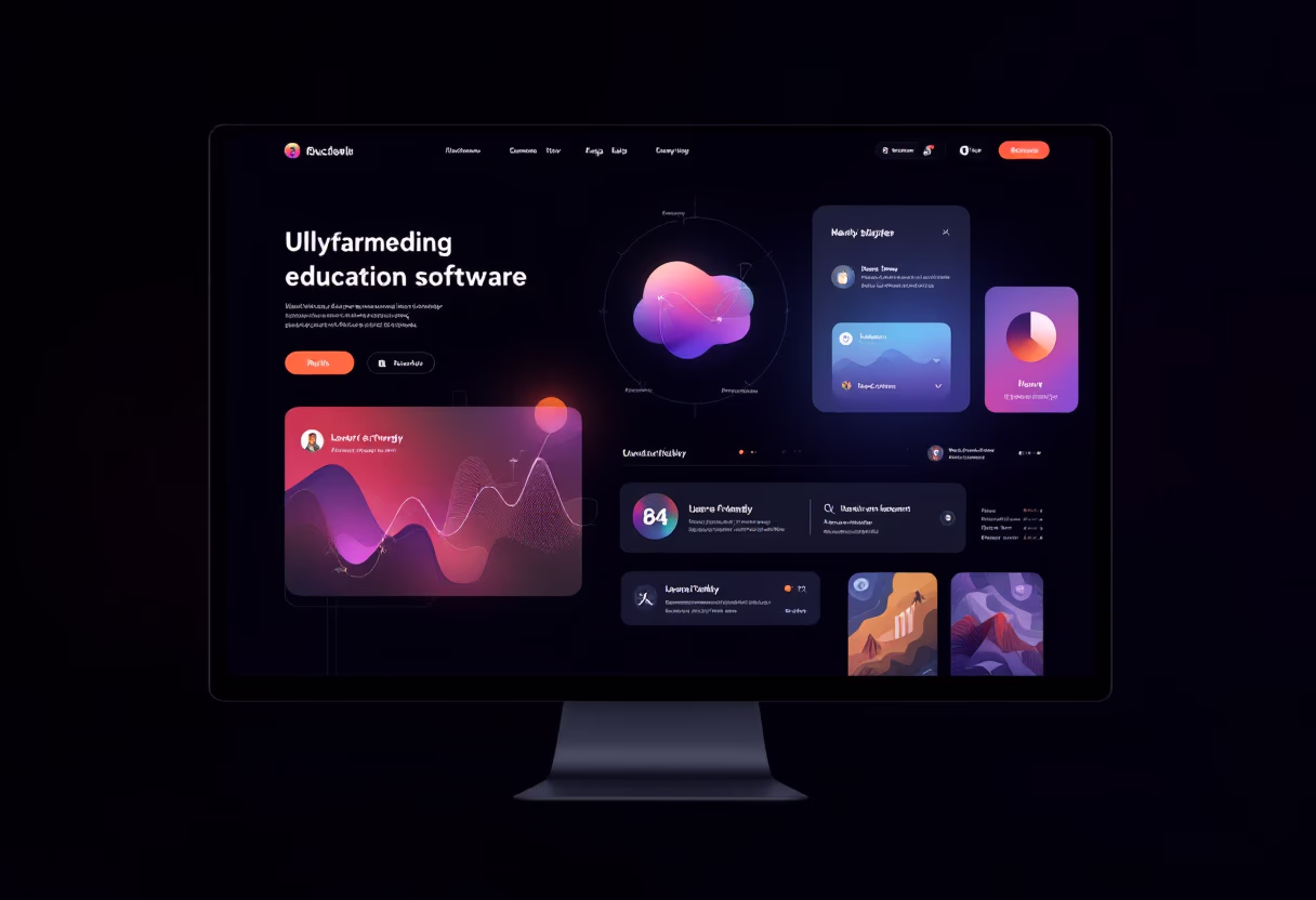 [interface] image of educational software interface (edtech) standalone