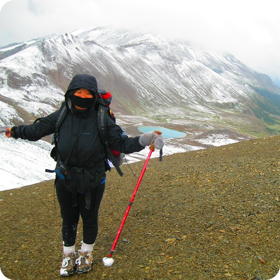 Amy Liu Miller outdoors