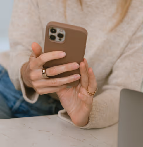 a person holding a phone