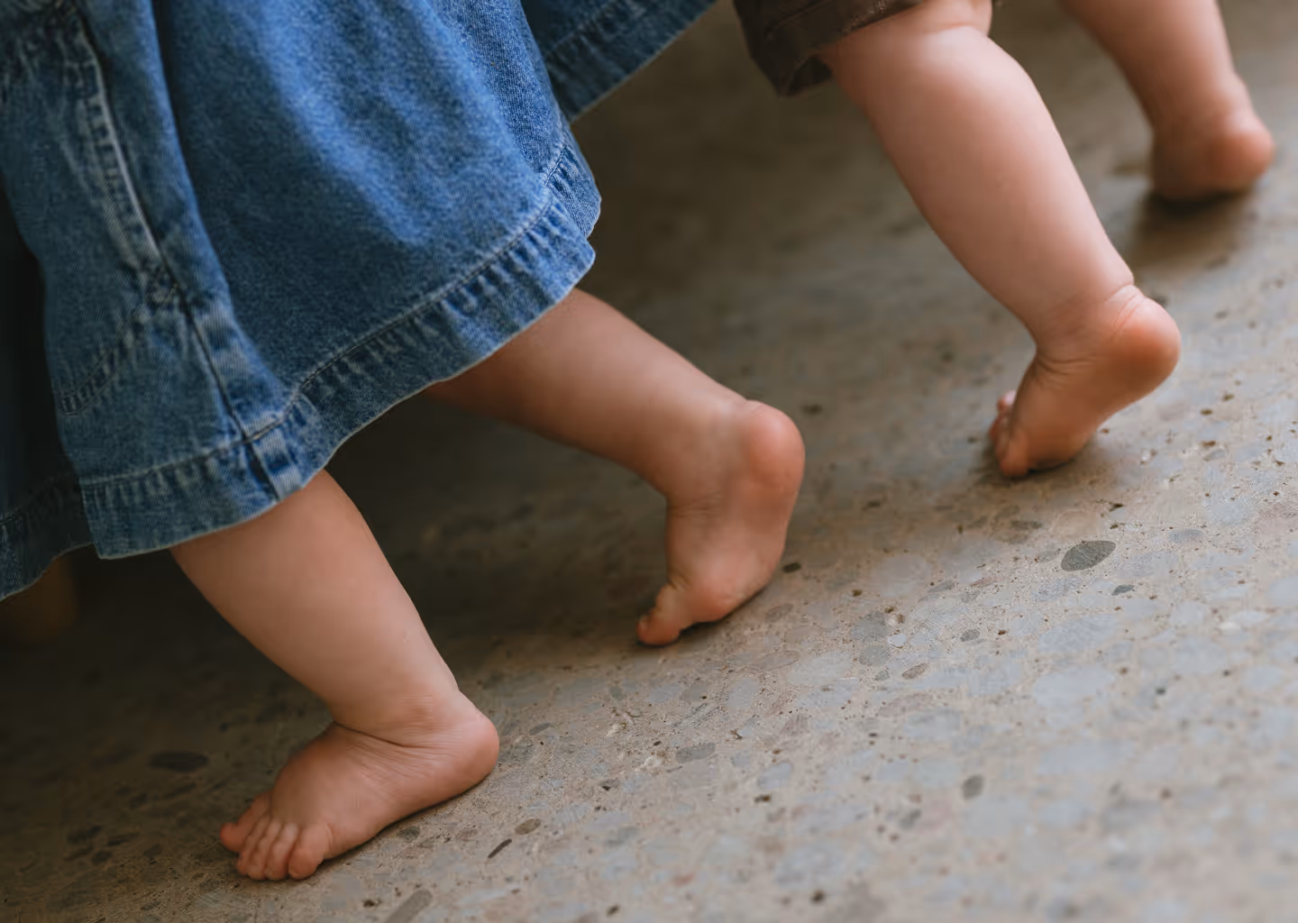 a close up of two feet