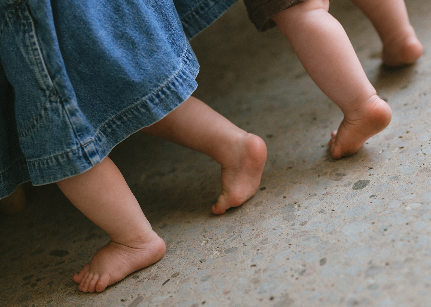 a close up of two feet