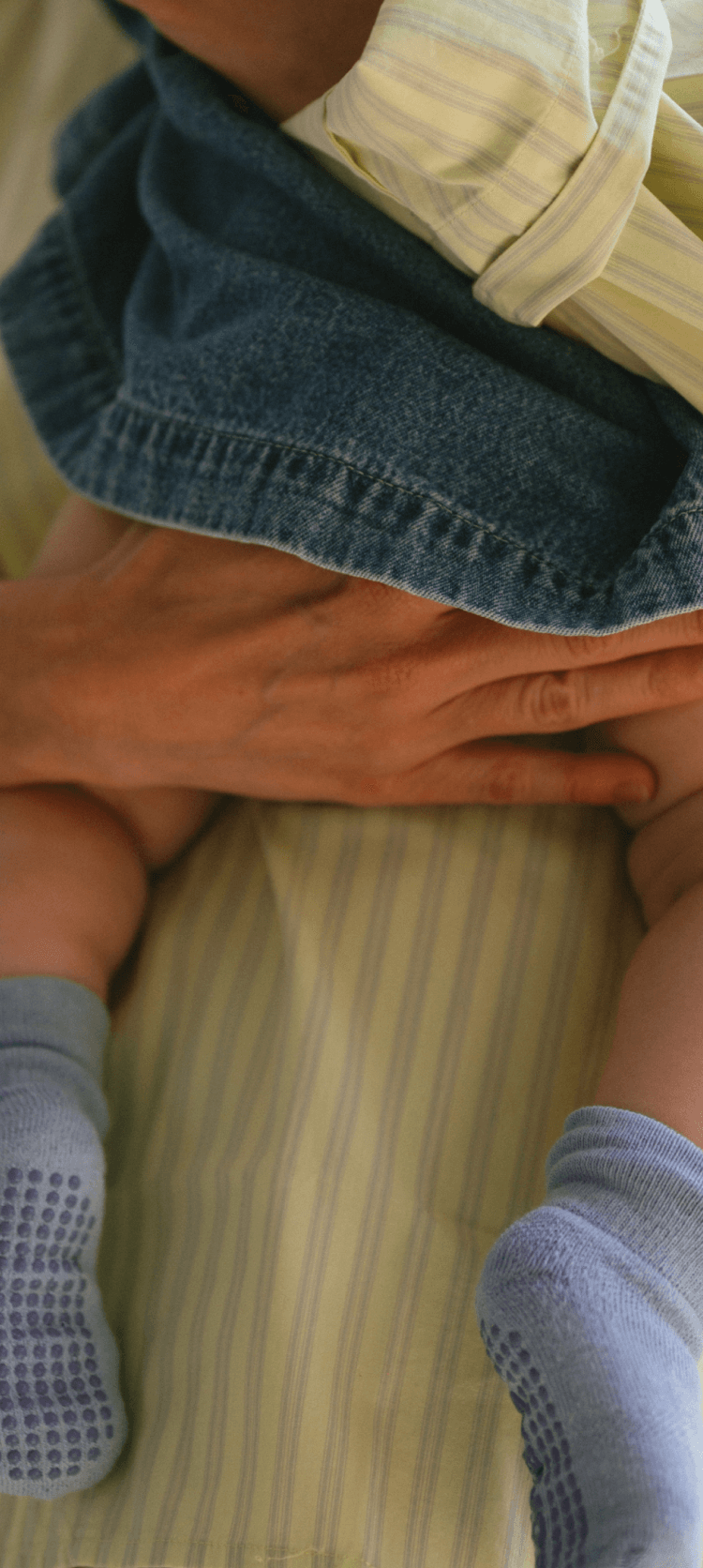 a close-up of a baby's hand