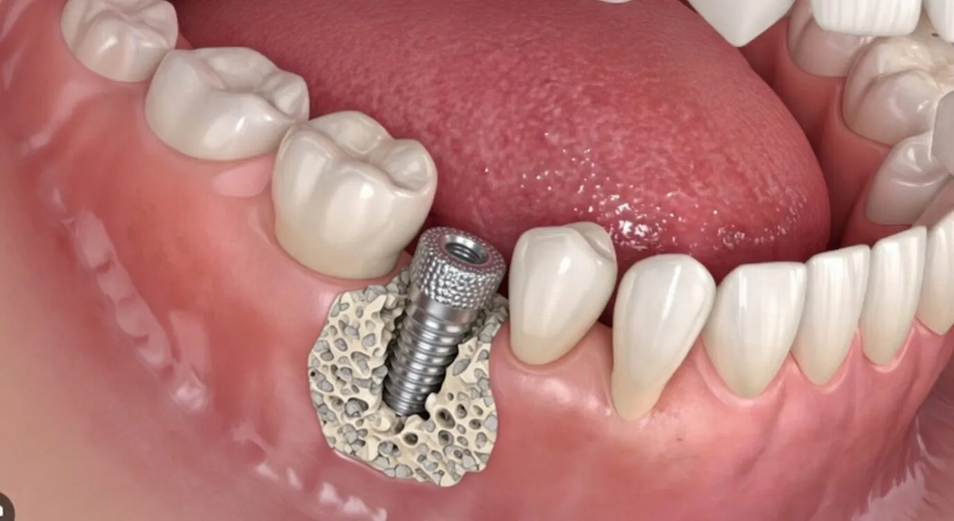 Zahnimplantat im Implantatzentrum MKG Köln West, Köln, für dauerhaften Zahnersatz.