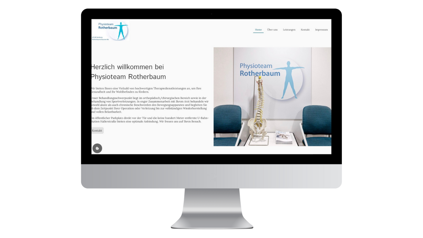 Hanse Medien Webdesign für Physioteam Rotherbaum Hamburg – moderne Praxis-Website & lokale SEO-Optimierung