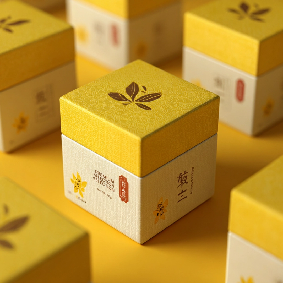 packaging for a yellow ginger brand