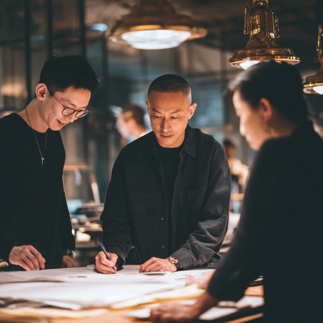 Parabolic Studio team members working together