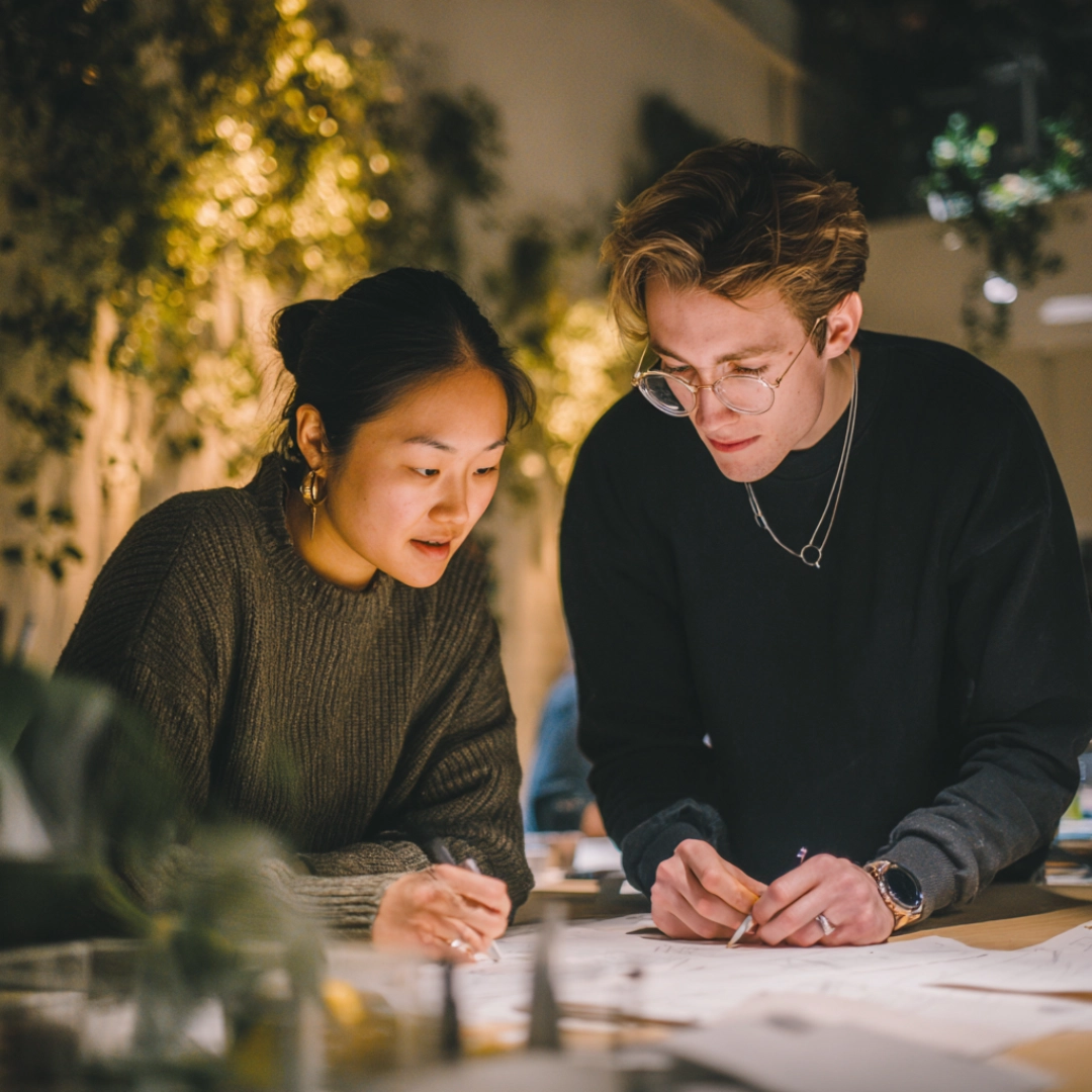 Parabolic Studio employees collaborating