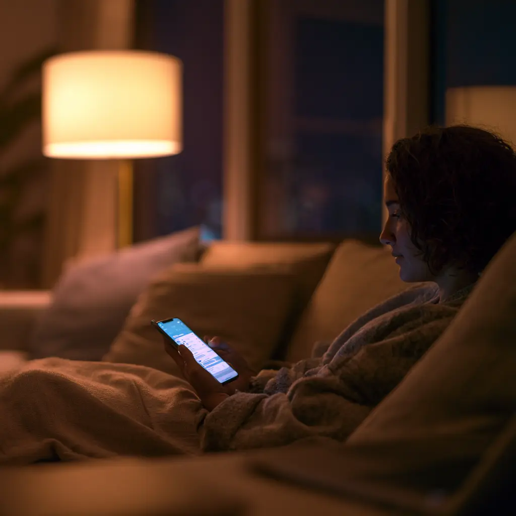 Vancouver customer using online booking on a phone to schedule a service appointment in the evening