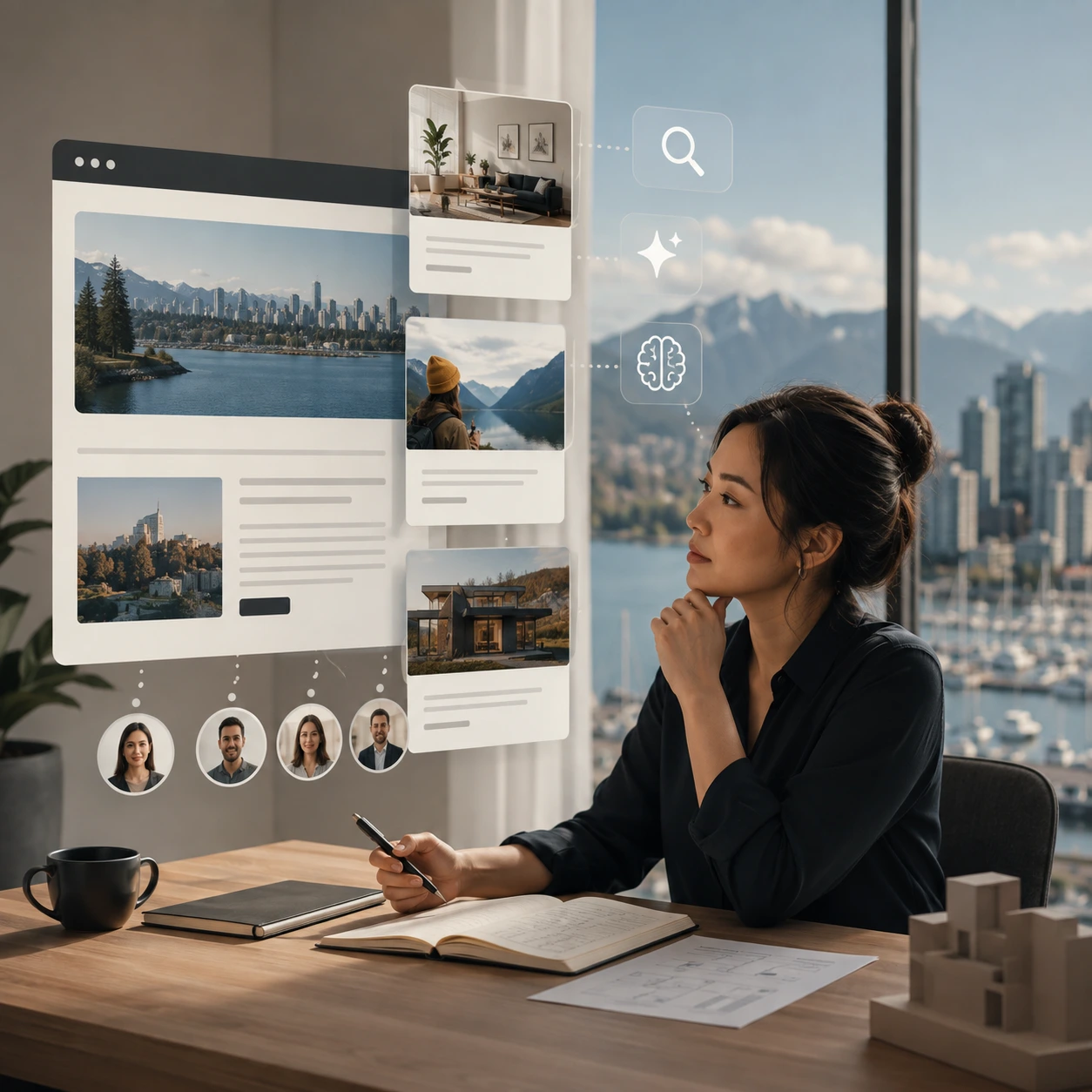 Vancouver small business owner evaluating a business blog, website content and search visibility as part of a content strategy.