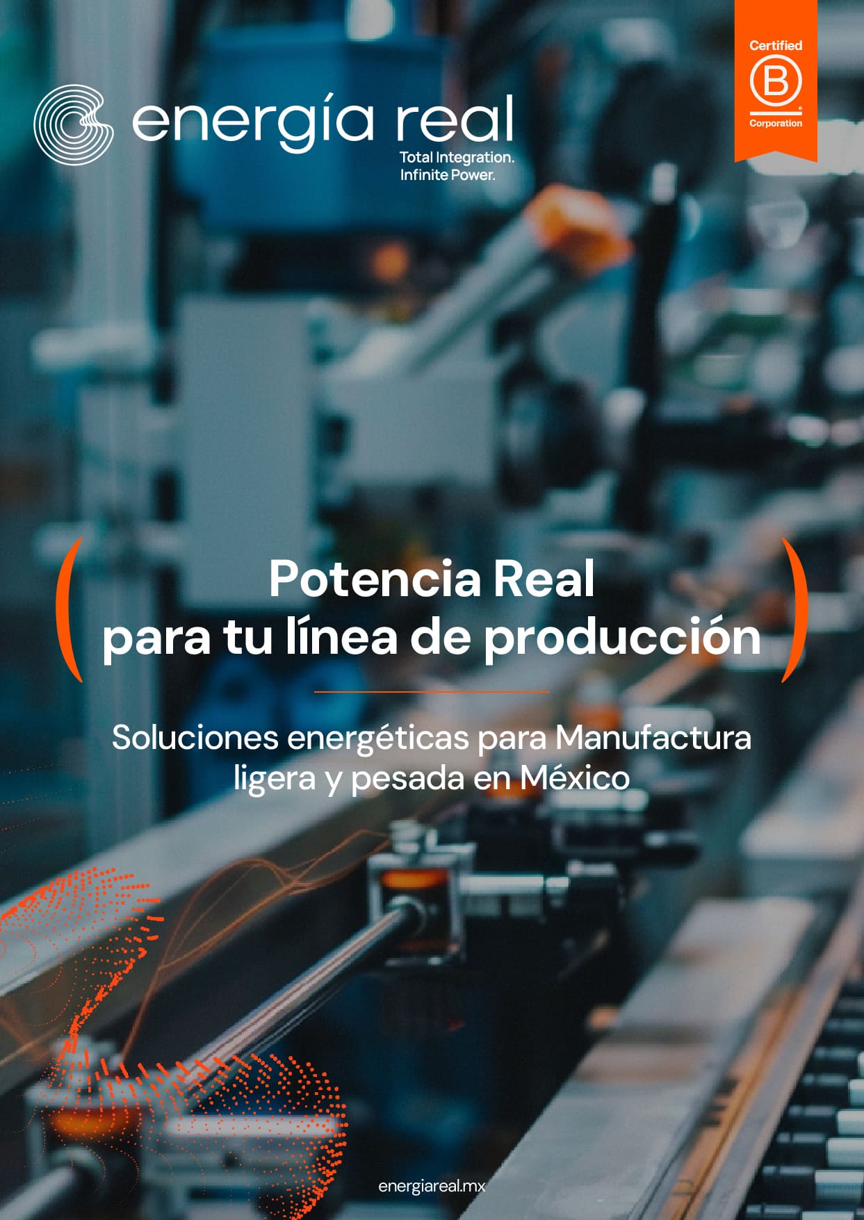 Portada del playbook de Energía Real: soluciones energéticas para manufactura ligera y pesada en México, PPA Solar y BESS