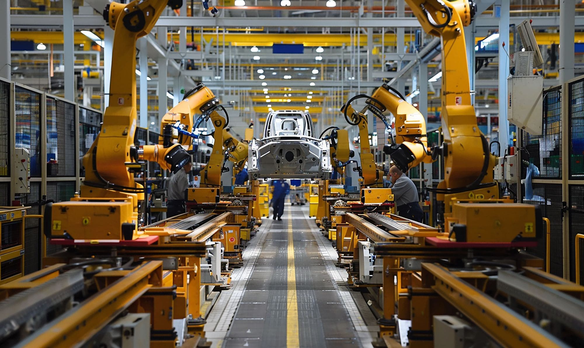 Línea de manufactura automotriz operando con energía solar mediante red privada