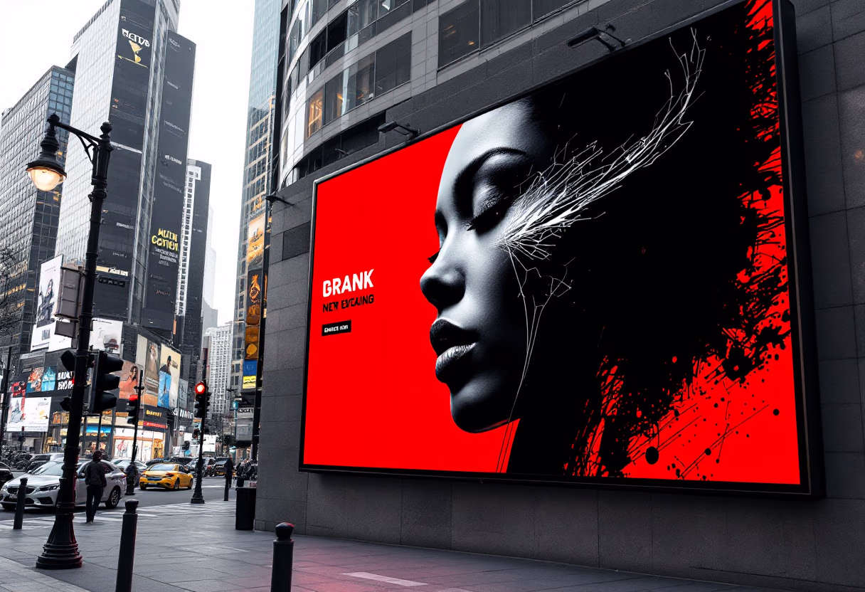 [digital project] image of past client project on a billboard (for a web design agency)