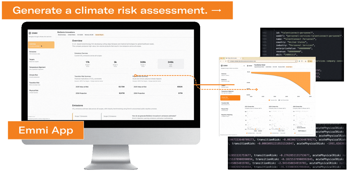 See your client's climate risk in seconds