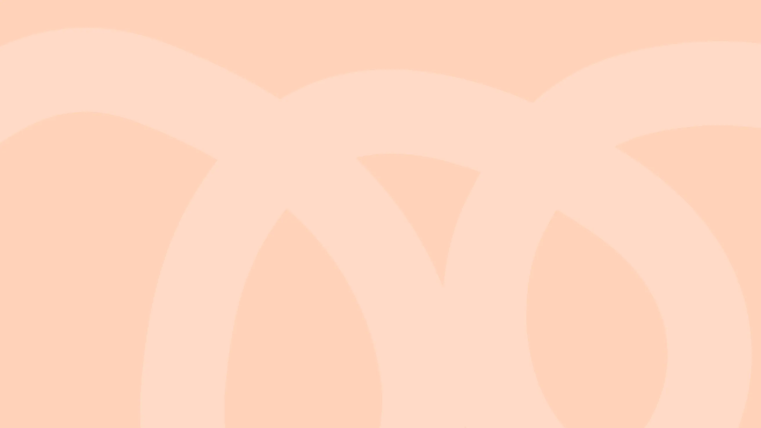 An orange and pink background with circles.