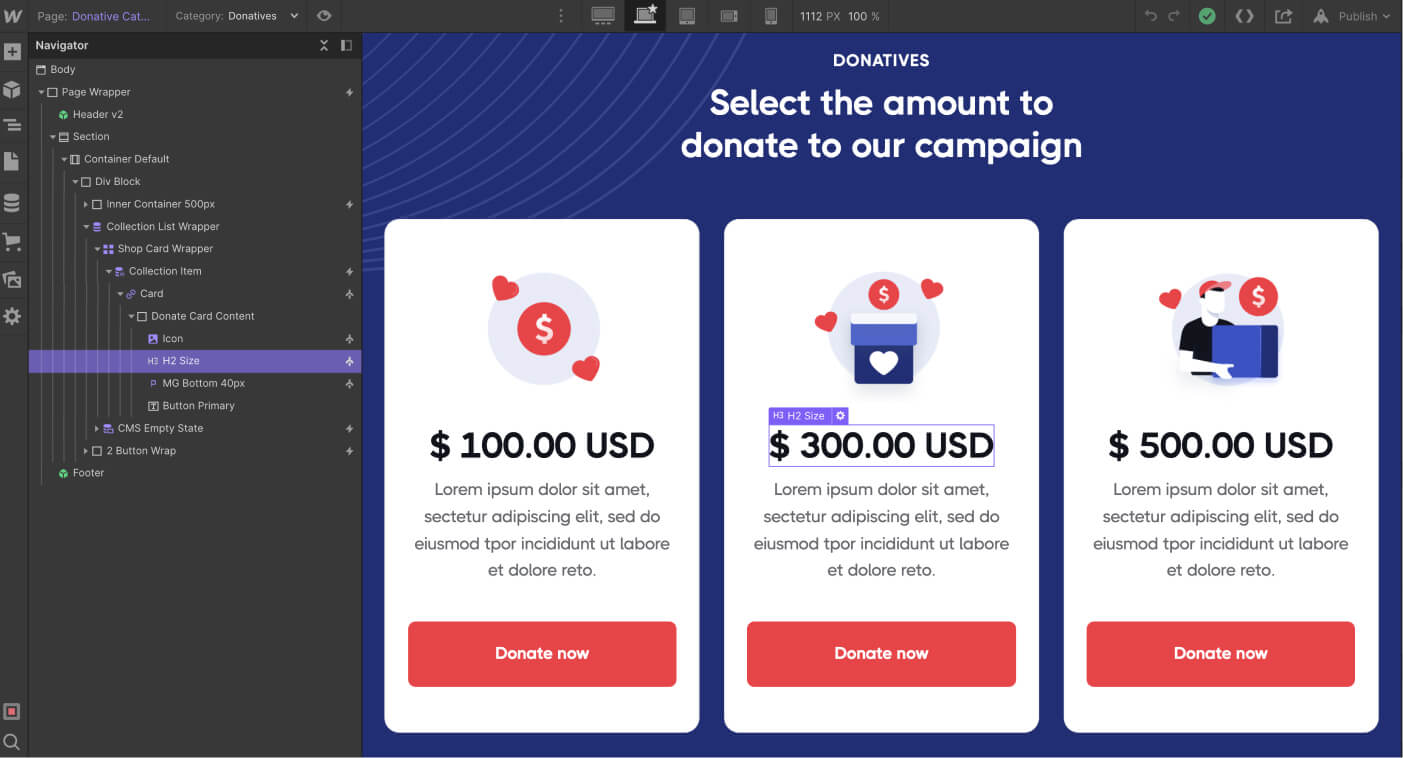 eCommerce Products - Politician X Webflow Template