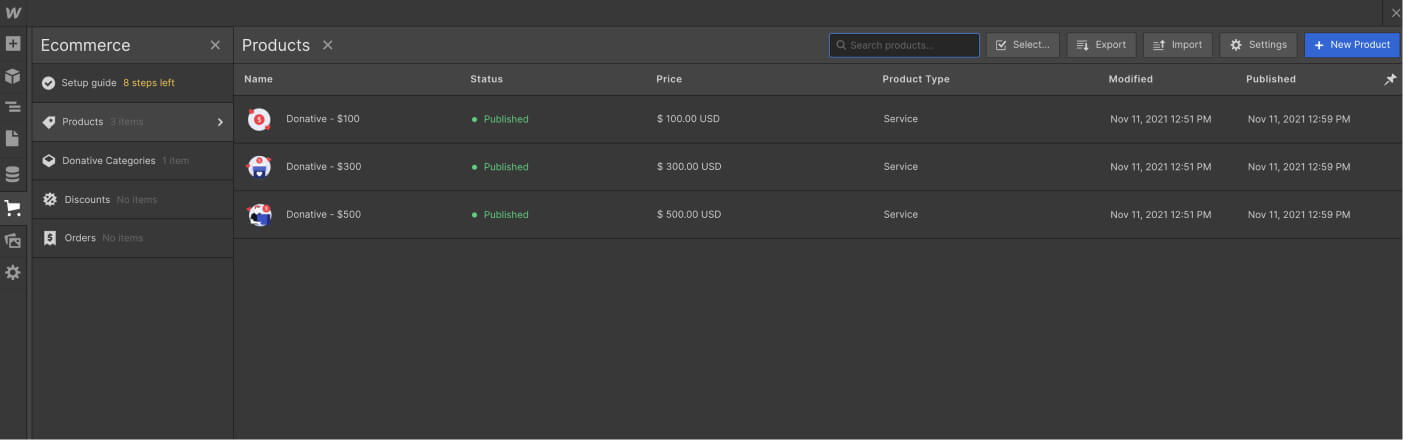 eCommerce Collection - Politician X Webflow Template