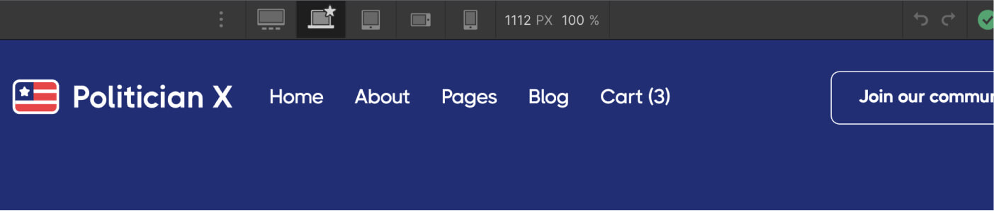 Responsive Design - Politician X Webflow Template