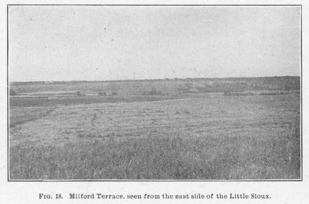 Iowa farm field image from 1899