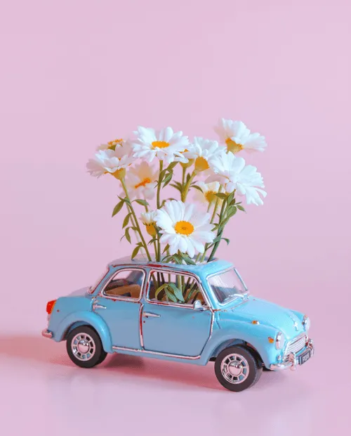 Mini Car Flower Vase