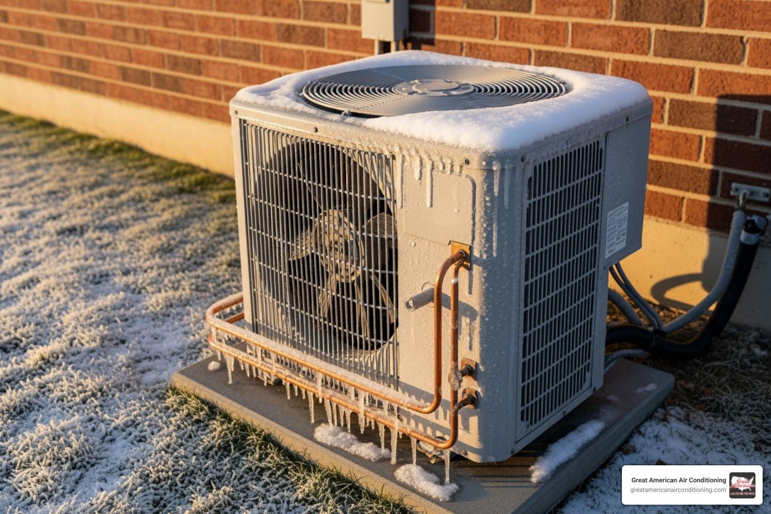 AC unit with visible frost on the coils - 24 7 ac repair surprise az