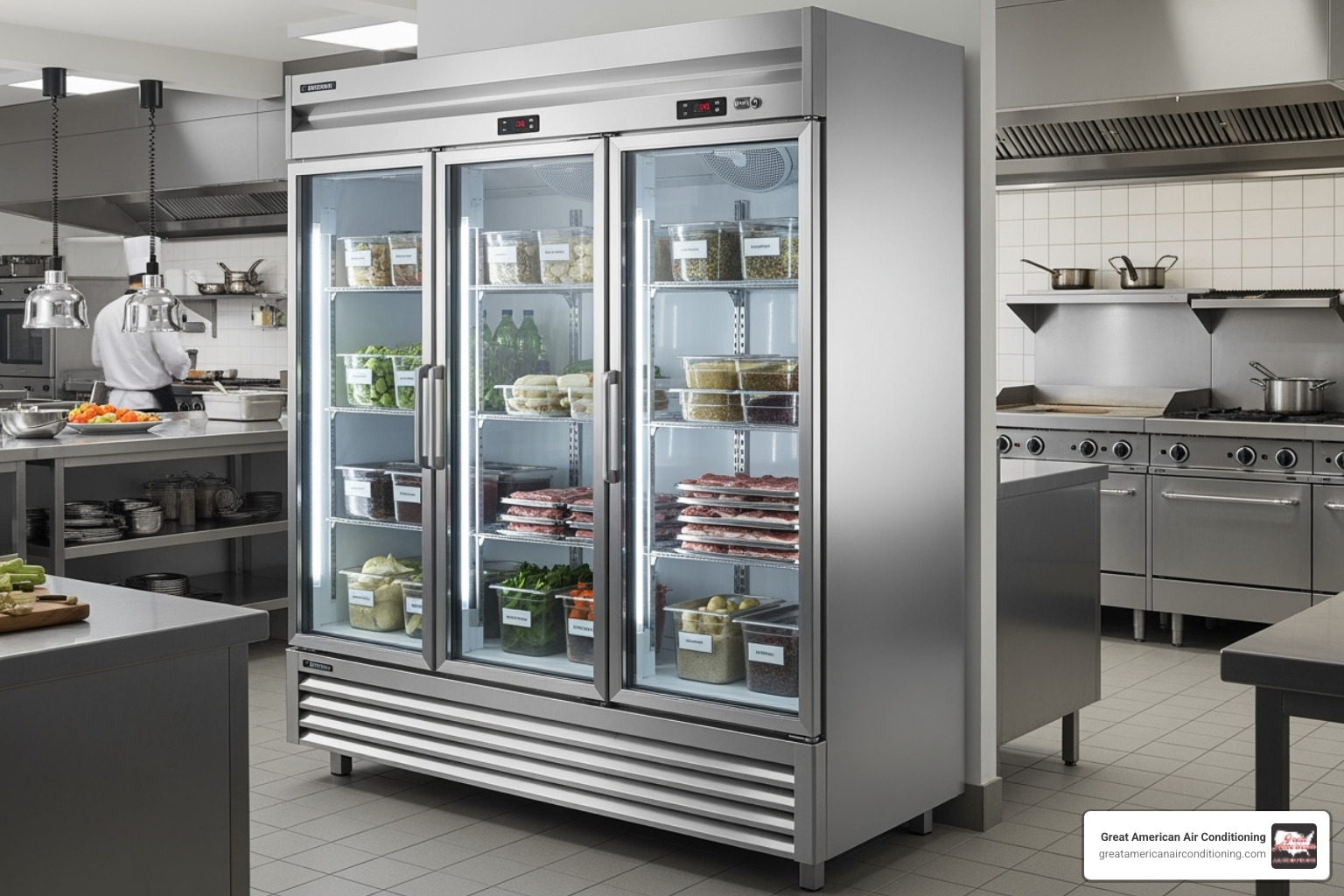 commercial refrigeration unit in Phoenix restaurant - refrigeration installation phoenix