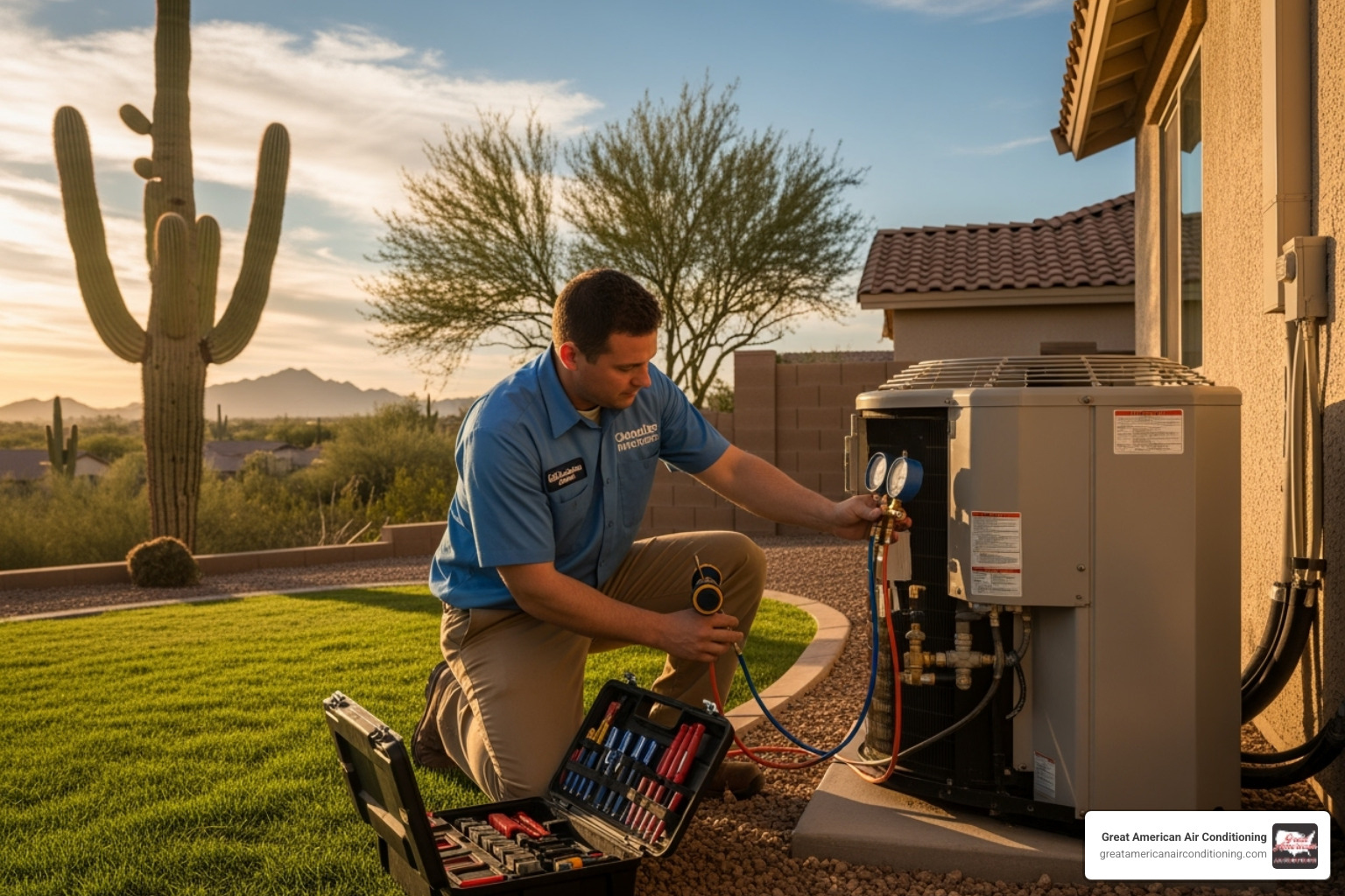 of a thermostat displaying a high temperature despite the AC running - hvac maintenance plan chandler