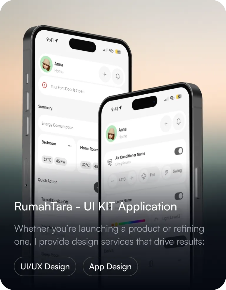 Two cell phones with the text rumantata - ukt application on them.