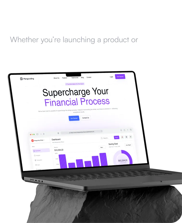 A laptop with a financial process on the screen.