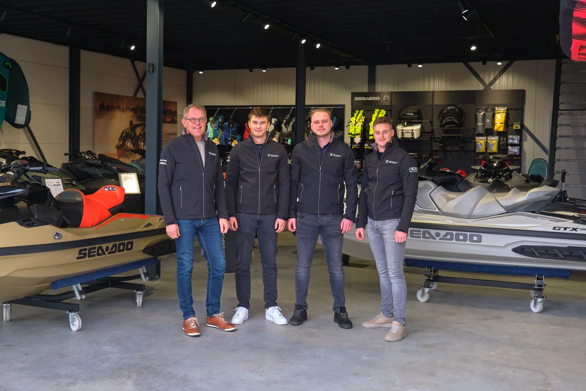 Teamfoto van BOWT Watersport