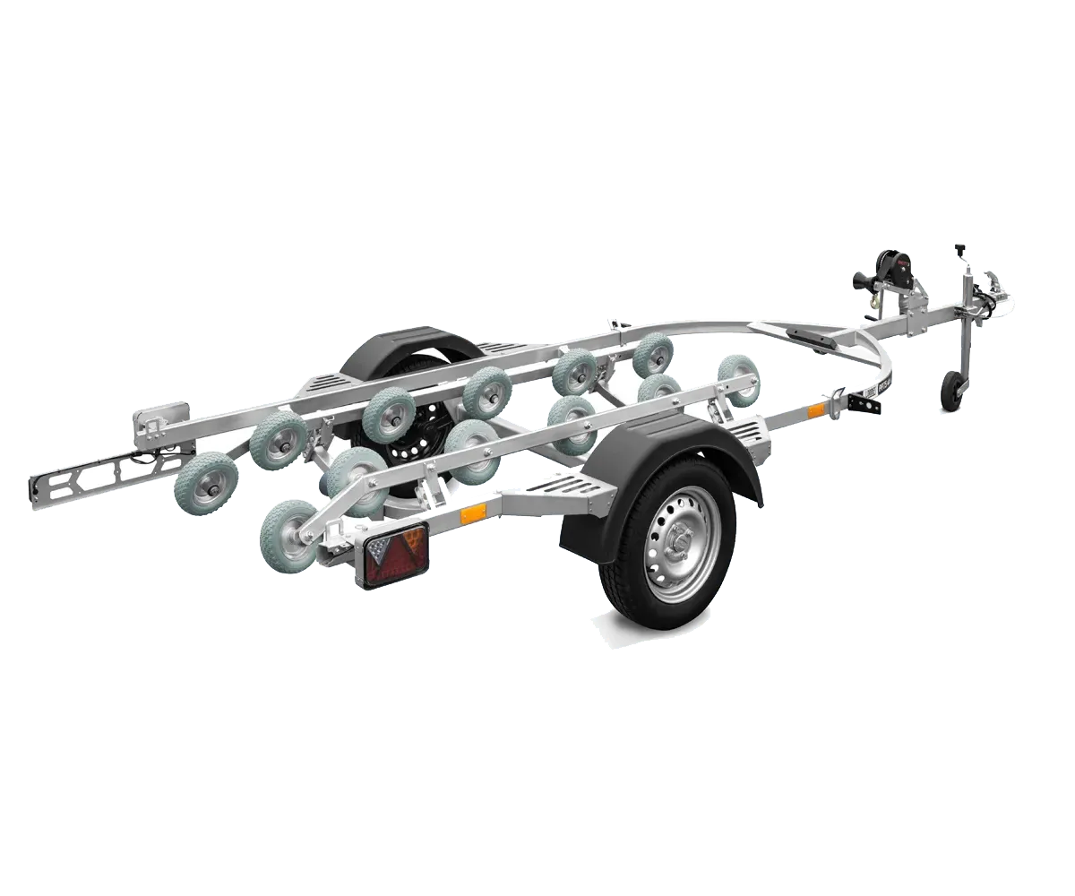 Lorries waterscooter trailer met rollen