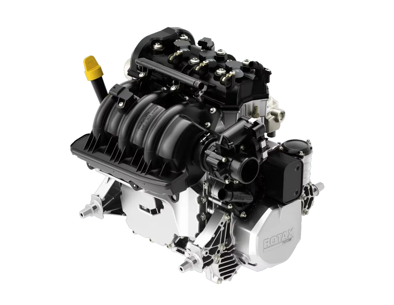 De Rotax 900 ACE motor ligt standaard in de Sea-Doo Spark waterscooter en is goed voor 60 of 90 pk. 