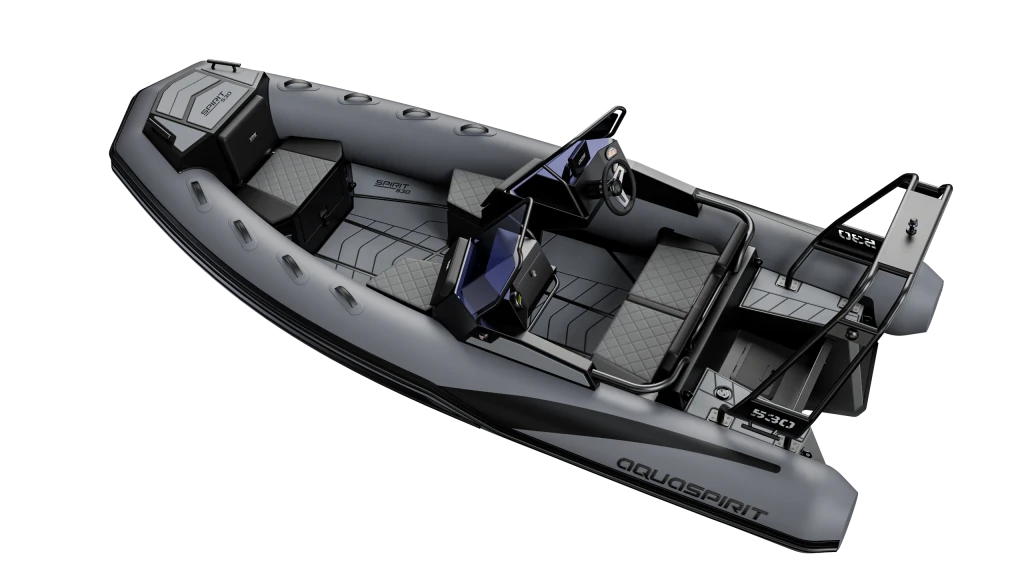 AQUASPIRIT S530 Dual Console luxe aluminium RIB/rubberboot